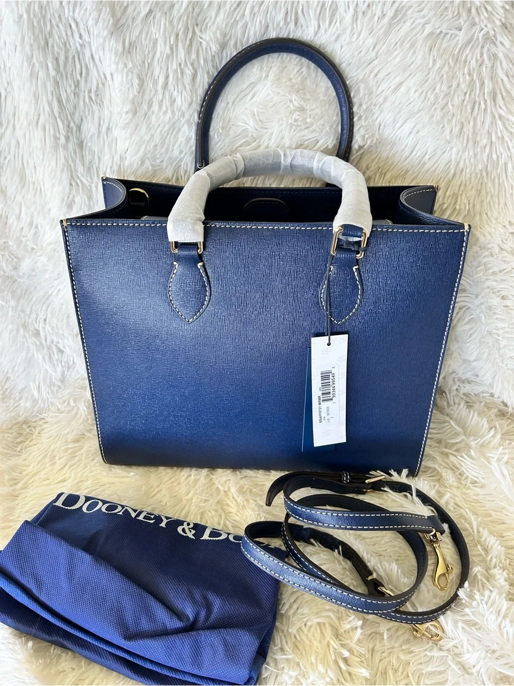 Dooney & Bourke Janine Saffiano Leather tote in marine